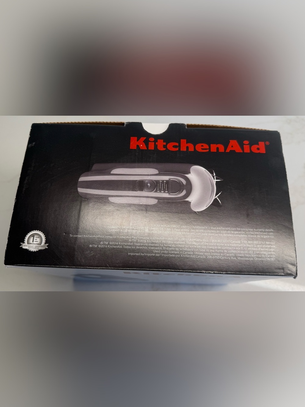 KitchenAid 5-Speed Ultra Power Hand Mixer KHM512GT Tempest Gray NIB - Picture 7 of 8